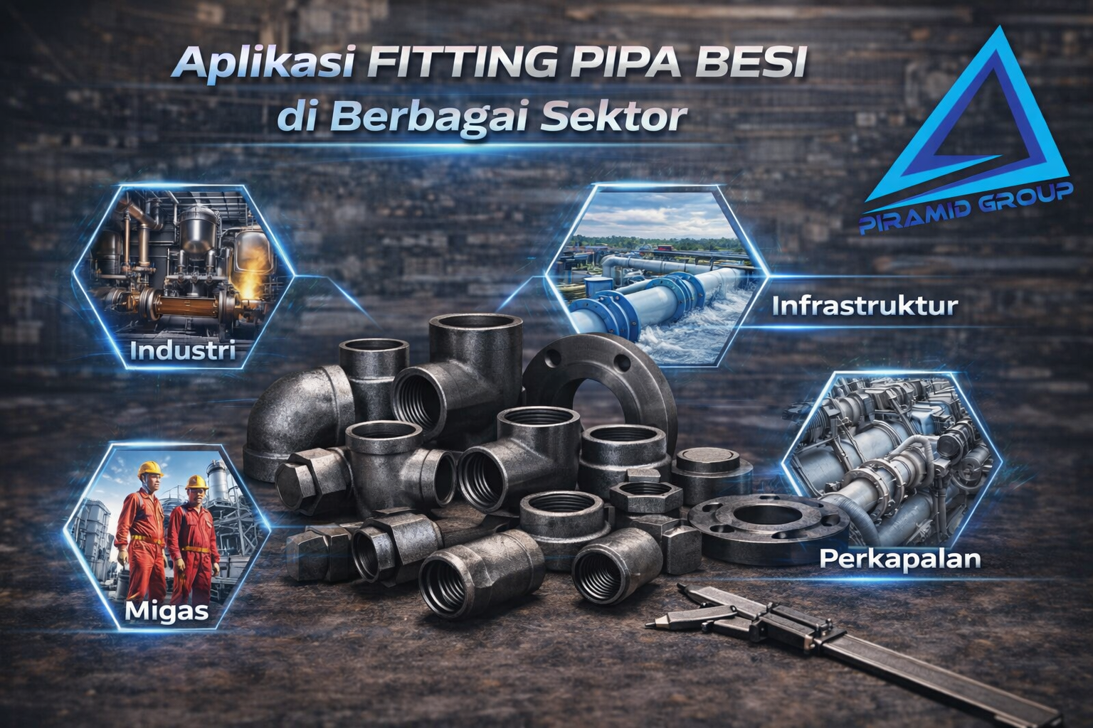 Aplikasi Fitting Pipa Besi di Berbagai Sektor.pipawelded.com