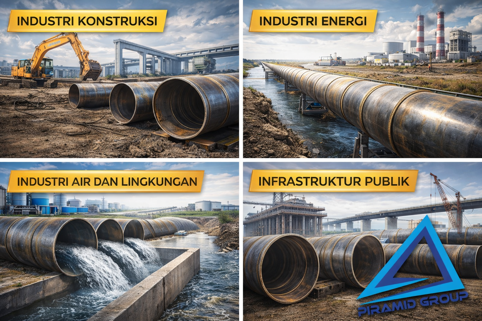 Aplikasi Pipa Spiral Welded di Berbagai Sektor Industri. pipawelded.com