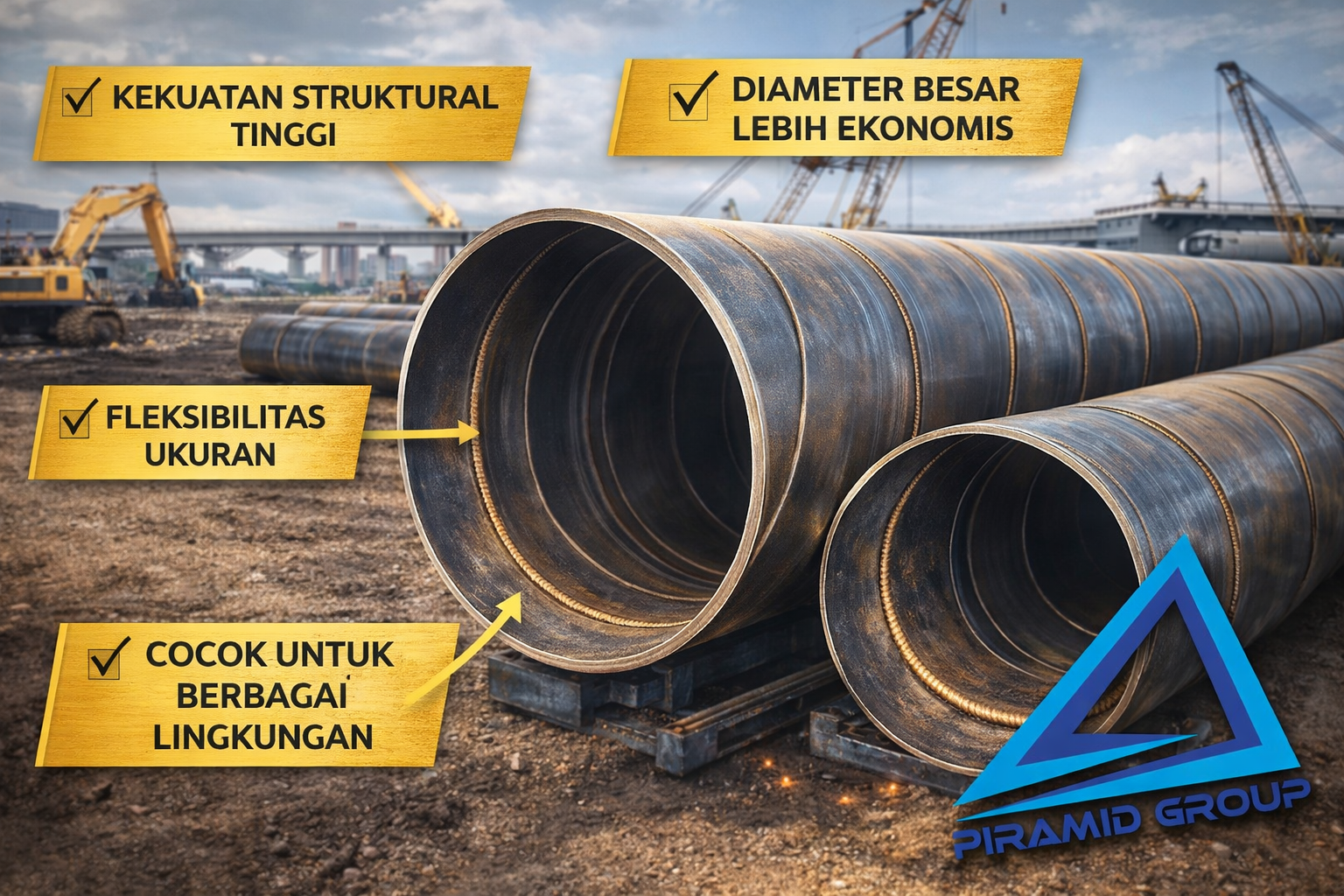 Keunggulan Pipa Spiral Welded yang Secara Nyata Bekerja di Lapangan