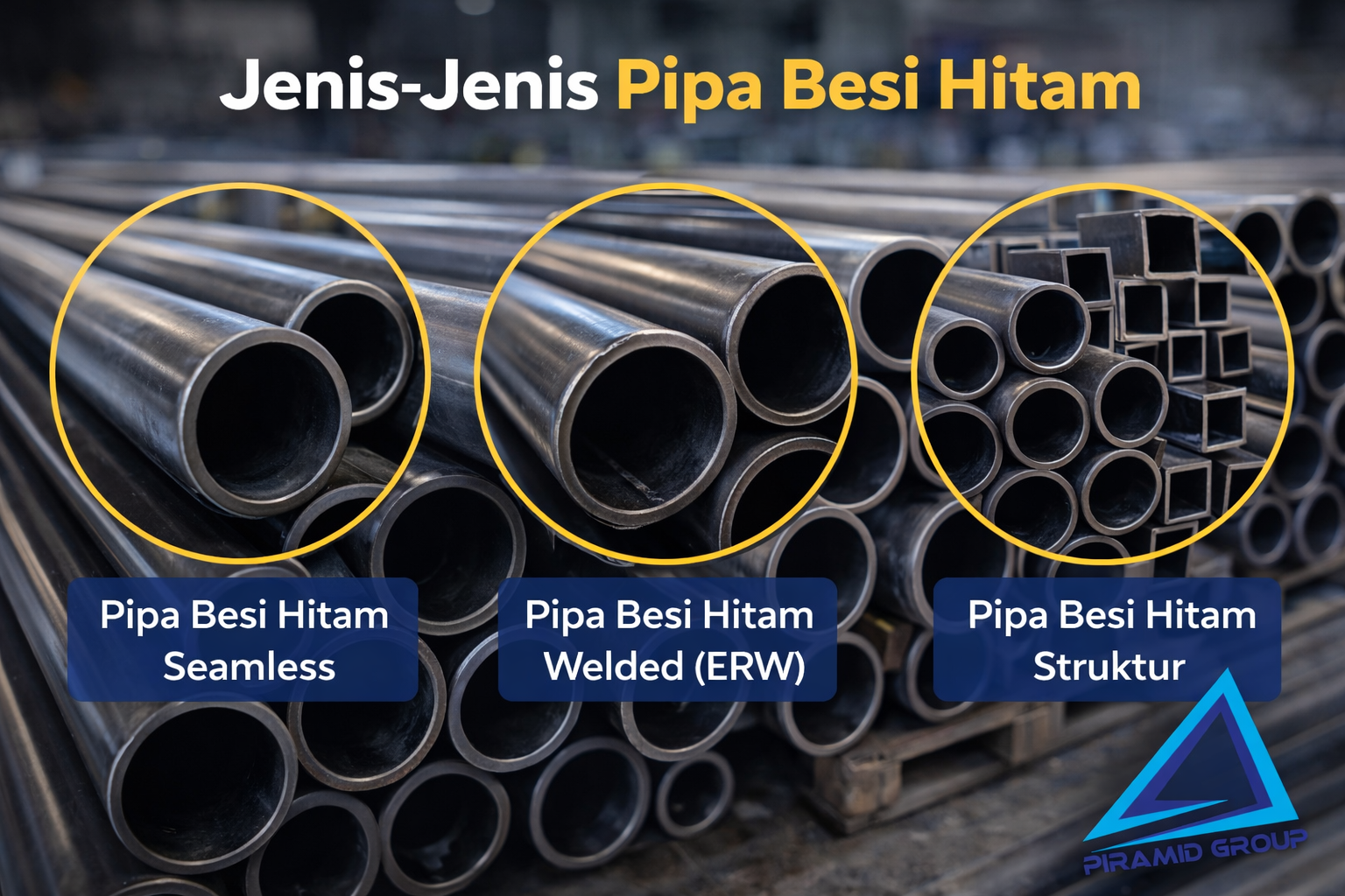 Jenis-Jenis Pipa Besi Hitam. PT. PIRAMID CAHAYA ABADI