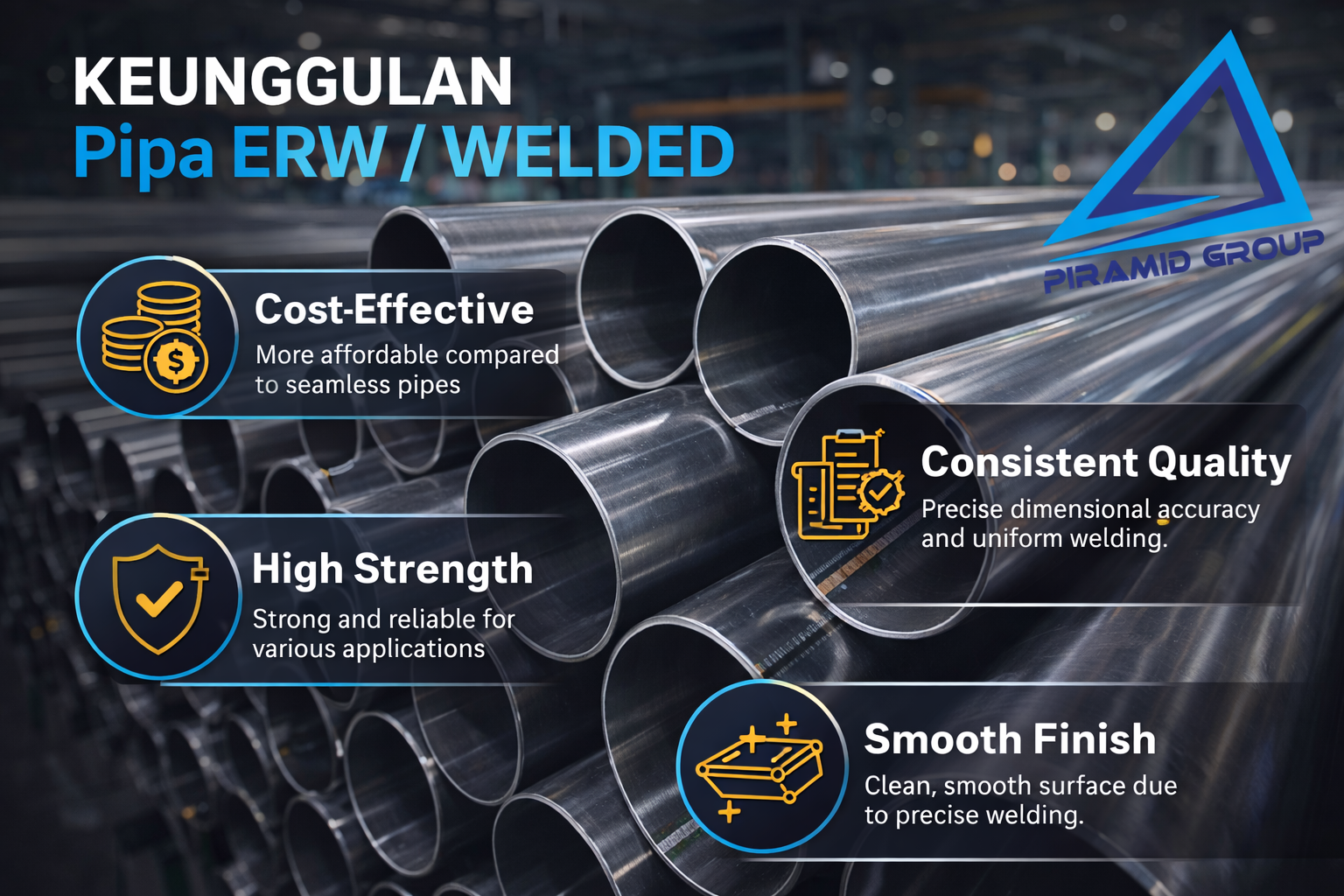 Keunggulan pipa erw atau welded